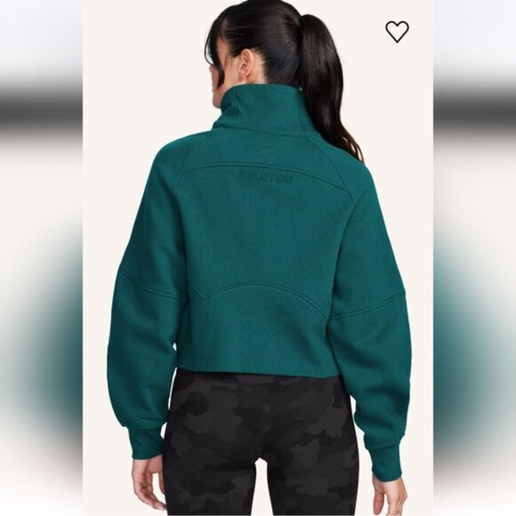COPY - Lululemon x Peloton Scuba Oversized Funnel-Neck Half Zip Storm Teal XS/S - Picture 3 of 8
